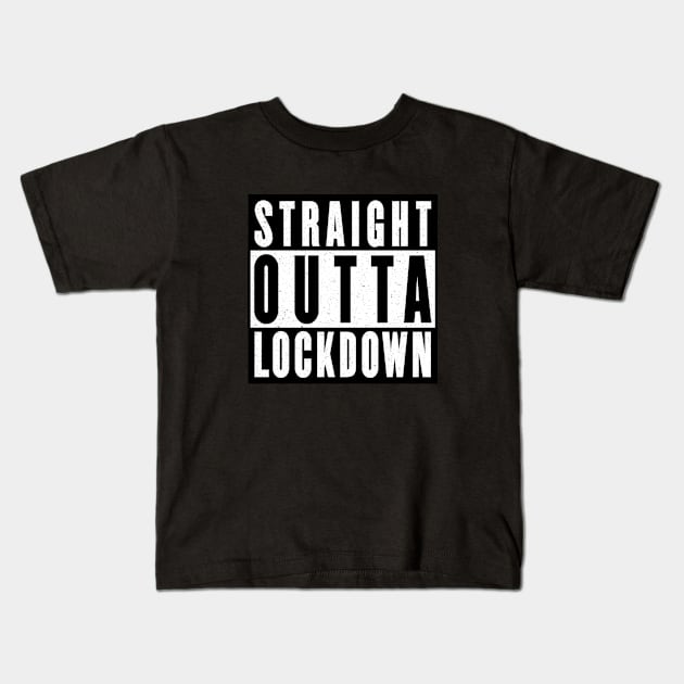 Straight Outta Lockdown Kids T-Shirt by Lockdown Escape Rooms